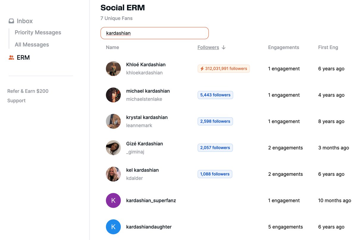 chatforfive's tweet photo. New feature release: Now you can search across all of your engaged followers in the ERM.  Be on the lookout for more filters &amp; functionality coming next week too!

Try it out 👉 https://t.co/ztDwUZ6Ayy https://t.co/Nwdiwajrs1