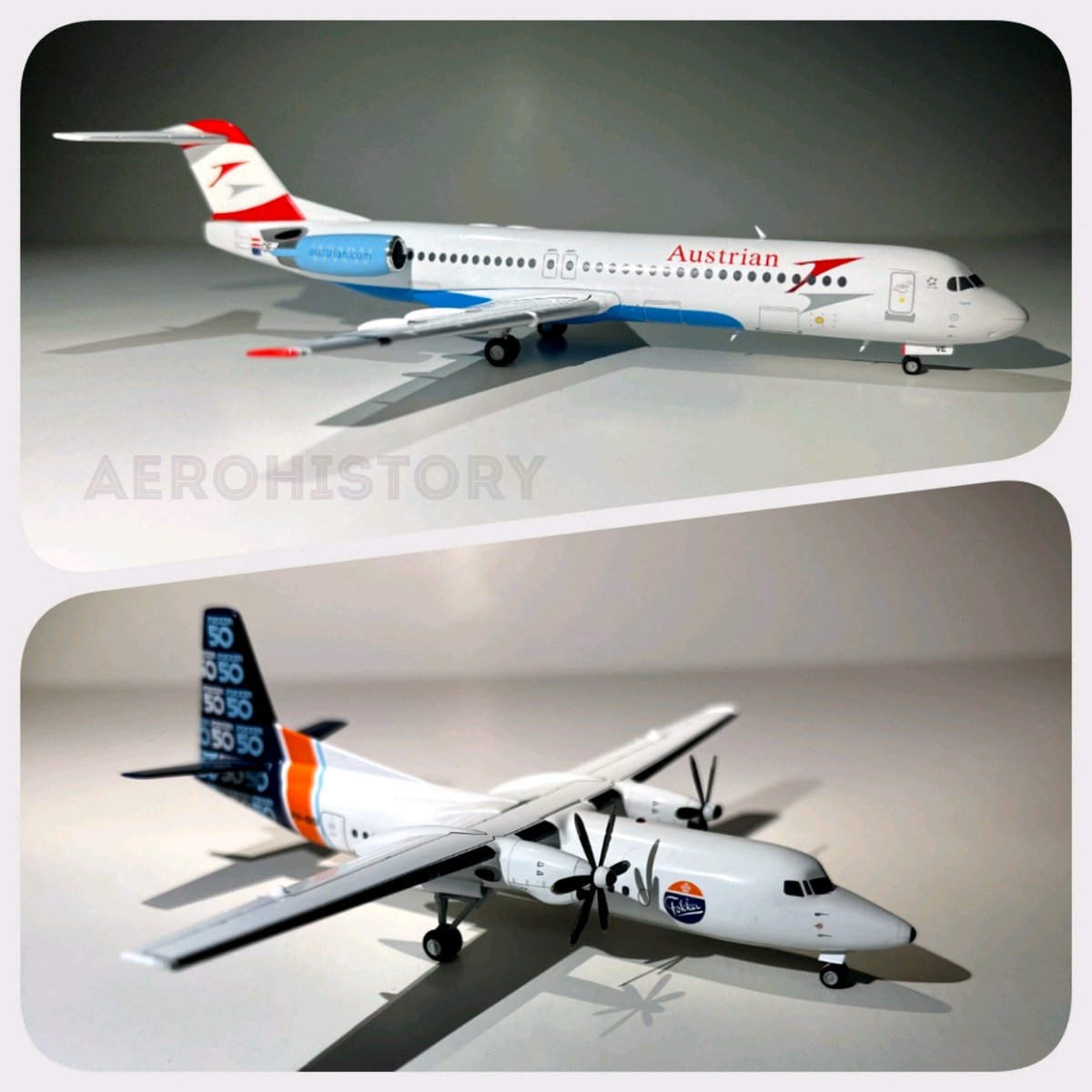 ✅ Fokker 100 and Fokker 50 are two famous products of Fokker company.
You can buy NFT of these aircrafts on my page with a very good discount.
▶️ opensea.io/Aerohistory

#nft #nftaviation #aviation #NFTCommunitys #nftphotography #NFTGiveaway #NFTdrop #NFTartist #nftsal
