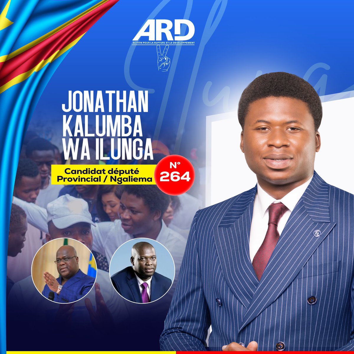 jkalumba49's tweet photo. Nous sommes une génération alternative pour le décollage de la République. 
Le pays a besoin d’une nouvelle classe politique pétrie des valeurs et convictions profondes pour diriger l’Etat. 
#faireAutrement
#Jk_264  #jonathankalumba #ngaliema #20decembre https://t.co/6Yo714U6l4
