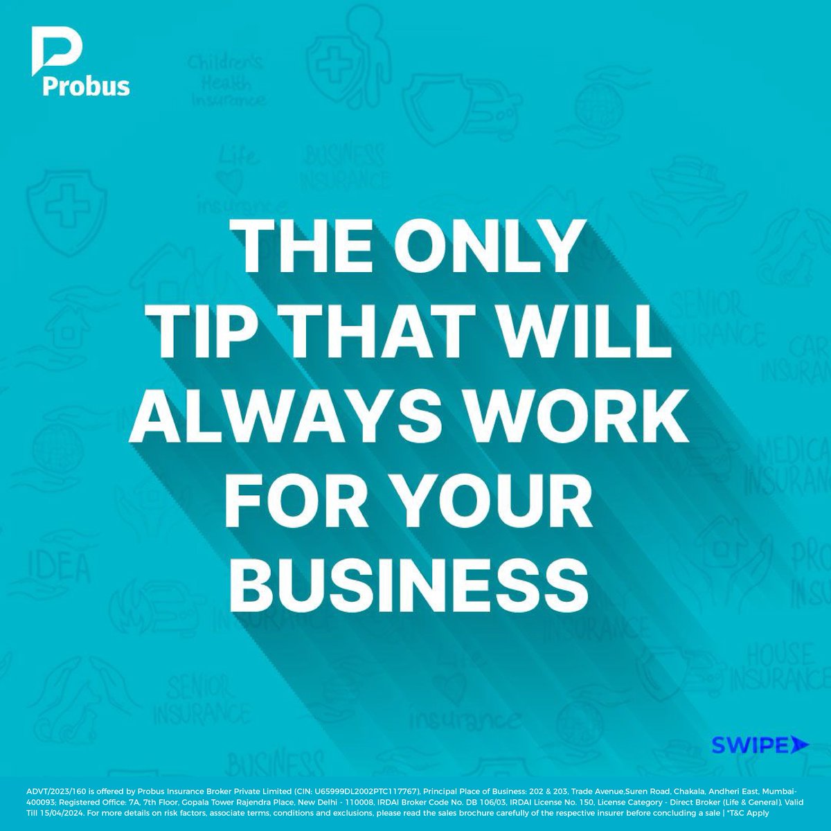 ProbusInsurance's tweet image. Nothing lays a foundation to successful and secure business like insurance! 
 
Shop Insurance helps you shield you from these uncertainties and many more! 

No more shutting shop, when you have Probus. 

#InsureWithProbus
#ShopInsurance