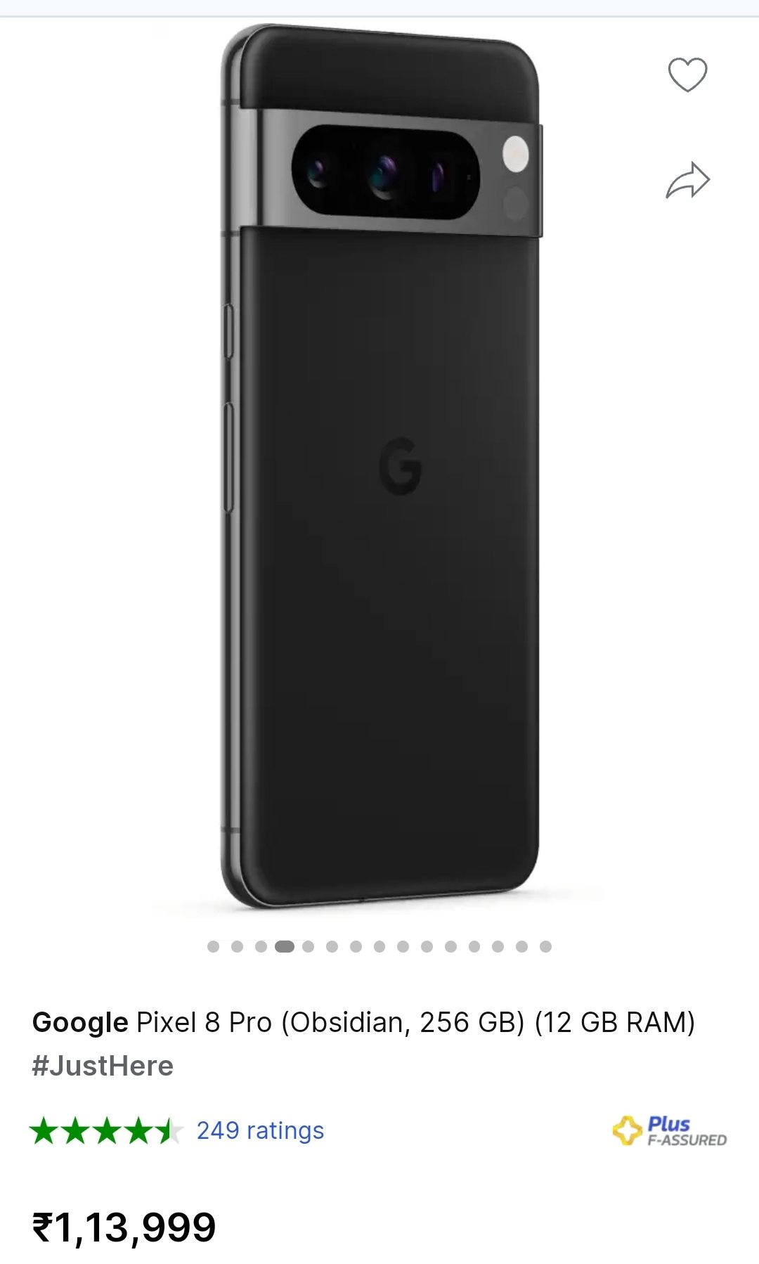 GooglePixel8pro 256GB Obsidian(黒)