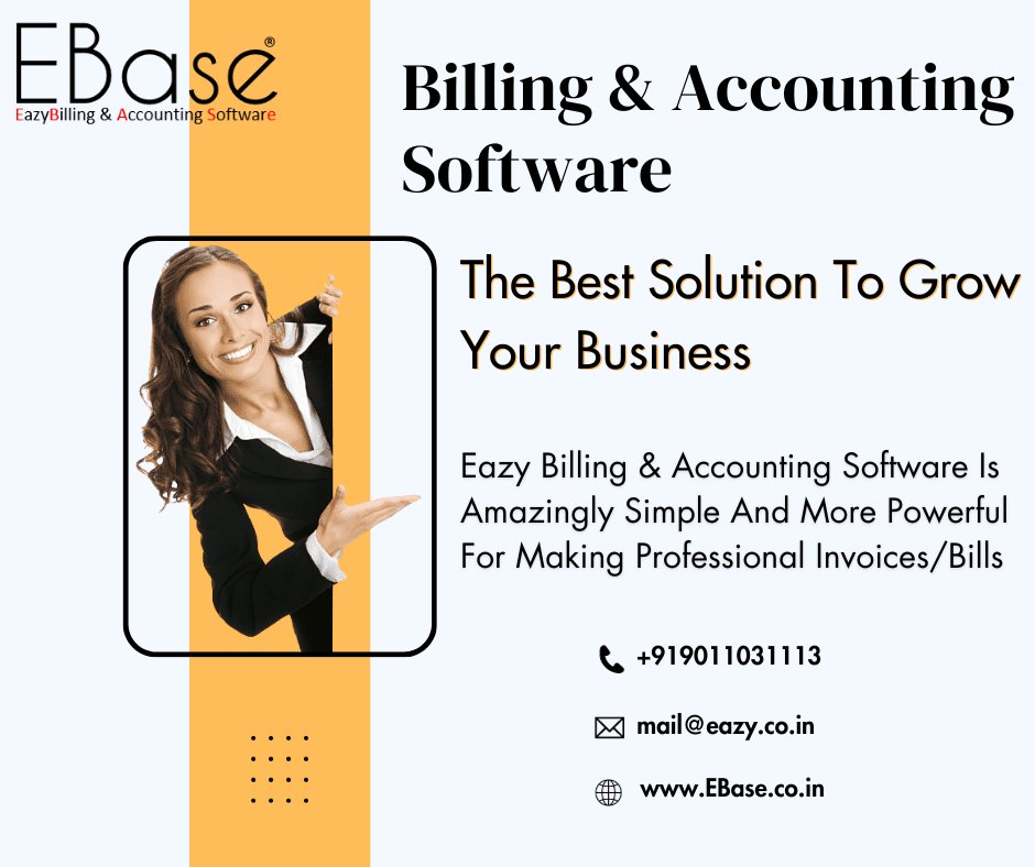 #AccountingTools #Barcode #BillingSolutions #Bookkeeping #BusinessEfficiency #BusinessGrowth #BusinessSoftware #BusinessTechnology #CashSales #CreditSales #Download #EBase #EazyBilling #Einvoice #EwayBill #Estimates #ExpenseTracking #Excel  #FinanceManagement #FinanceTools