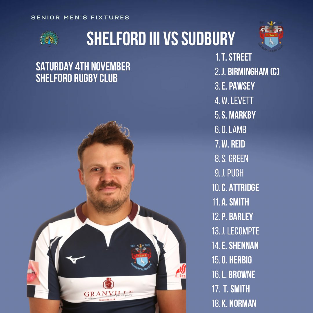 Our senior men’s teams this weekend 

Both sides on the road and looking for a win

Don’t forget, you can join the travelling support to Rochford today on our supporter coach, £10.00 tickets
Coach leaves at 11:30