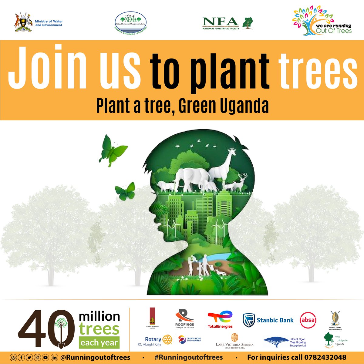 ROOTSUganda's tweet image. Trees provide shade, reducing the heat island effect and lowering energy consumption for cooling. 🌎 🤝 Call +256782432048  now to join our tree planting campaign #RunningOutOfTrees #ROOTsInitiative #UgandaGreeningCampaign