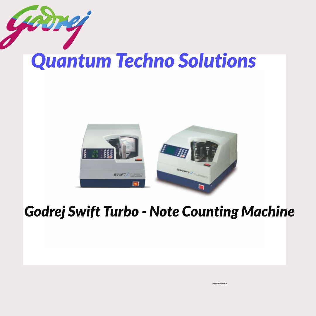 quantumtechnos1's tweet image. Swift Turbo - Note Counting Machine
Swift Turbo is a currency note counting machine designed for heavy duty applications and packed with a host of user-friendly features.
wix.to/UveZkLR
#notecountingmachine #currencycountingmachinewithfakenotedetector #moneycounter