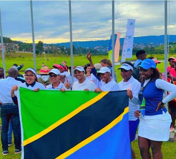 Tanzania Ladies Golf Team holds onto victory! 🇹🇿🥇 They've retained the EACAACT Championship at the thrilling tournament in Kigali, Rwanda. @nsc_bmt @wizara_ya_michezo Congratulations to these talented golfers! ⛳ #EACAACTChamps #TGU #golf
