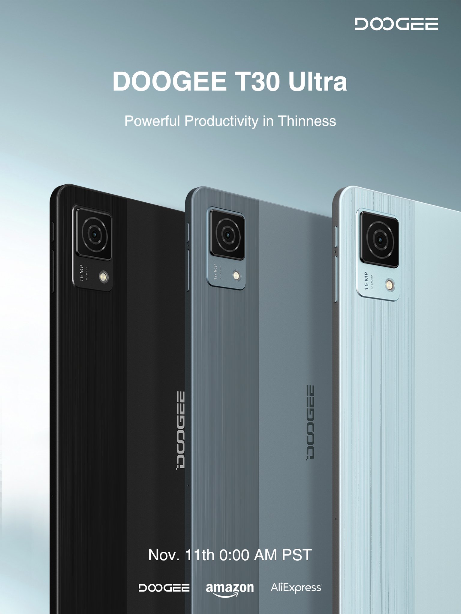 DOOGEE on X: With a weight of only 539g and a 7.6mm thickness
