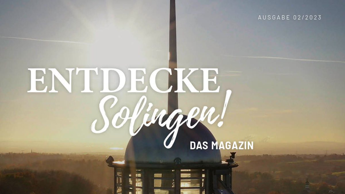 Das zölfte Magazin „Entdecke Solingen!“ ist ab sofort digital und gedruckt verfügbar. Kostenfrei in allen Solinger Bürgerbüros, im Rathaus, in der VHS, im Theater und Konzerthaus, in der Musikschule Solingen und der Stadtbibliothek Solingen. Digital unter  solingen.de/inhalt/entdeck…