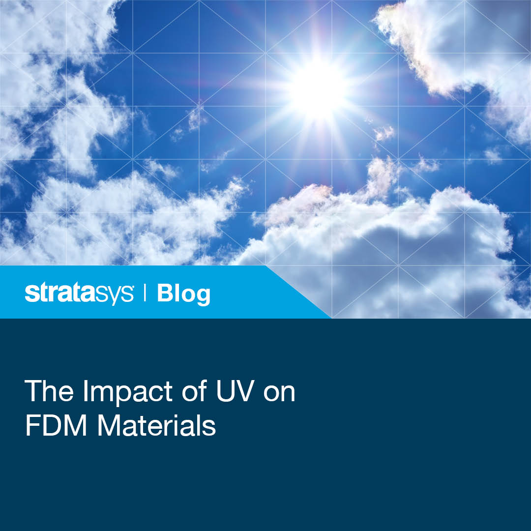 Stratasys's tweet image. How does UV light react with 3D printed polymers? In a new white paper, we examine its impact on the appearance and mechanical properties of 11 #FDM materials. 
okt.to/MekyaV
Visit us at @Formnext, booth 12.1, D121, to find out more!
#additivemanfacturing