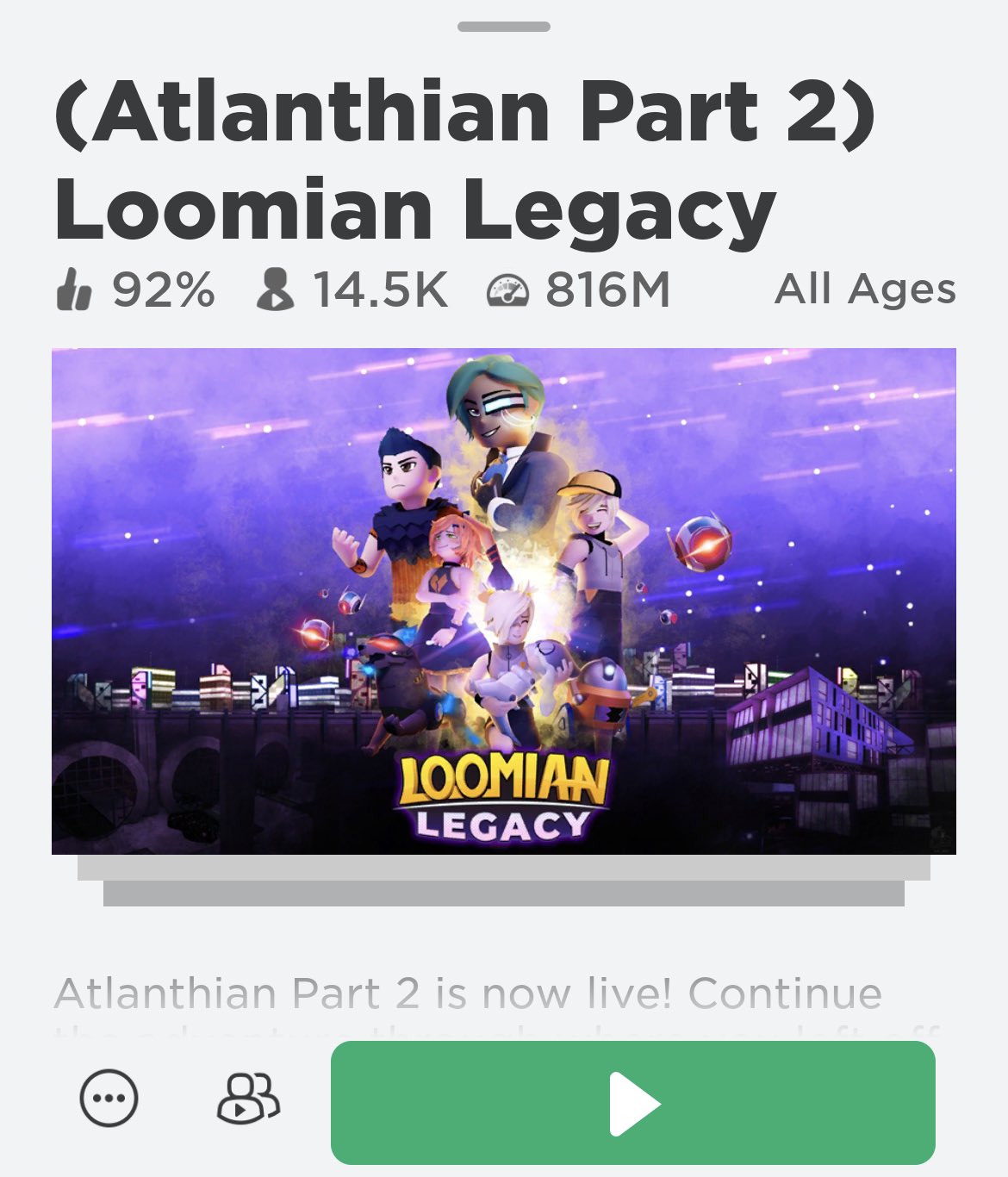 Atlanthian Part 2 RELEASE DATE for Loomian Legacy?! 