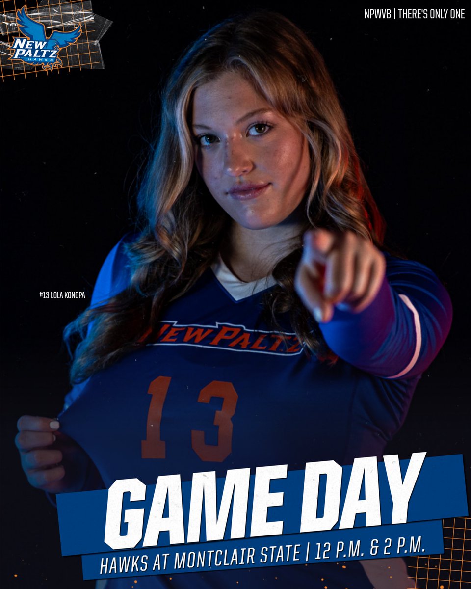 nphawks's tweet photo. Huge #GAMEDAY for the Hawks!!
🔹🔸
.
🟦@newpaltzfieldhockey at Cortland at 1PM for the SUNYAC Championship Game
🟧@nphawksvolleyball at Montclair State 12PM & 2PM
..
#nphawks #npfh #npwvb #suny #newpaltz #sunyac #theresonlyone https://t.co/QA6p2ke4EB