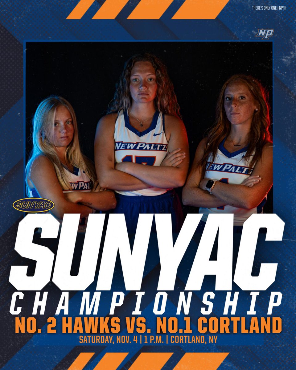 nphawks's tweet photo. Huge #GAMEDAY for the Hawks!!
🔹🔸
.
🟦@newpaltzfieldhockey at Cortland at 1PM for the SUNYAC Championship Game
🟧@nphawksvolleyball at Montclair State 12PM & 2PM
..
#nphawks #npfh #npwvb #suny #newpaltz #sunyac #theresonlyone https://t.co/QA6p2ke4EB