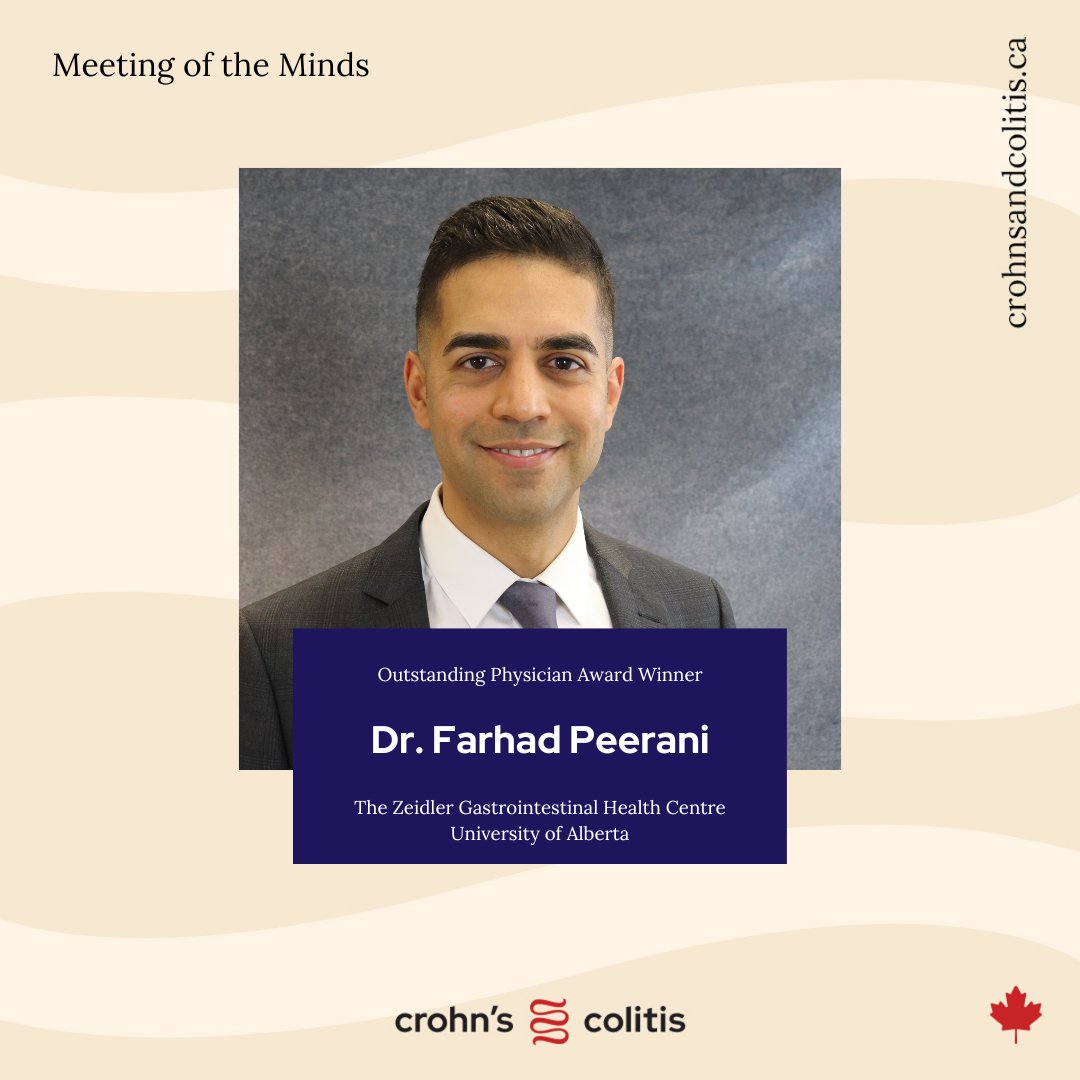 Congratulations to Dr. Farhad Peerani, our 2023 Physician of the Year Award winner. Your dedication to #IBD patient care inspires us all!
#IBDMinds2023