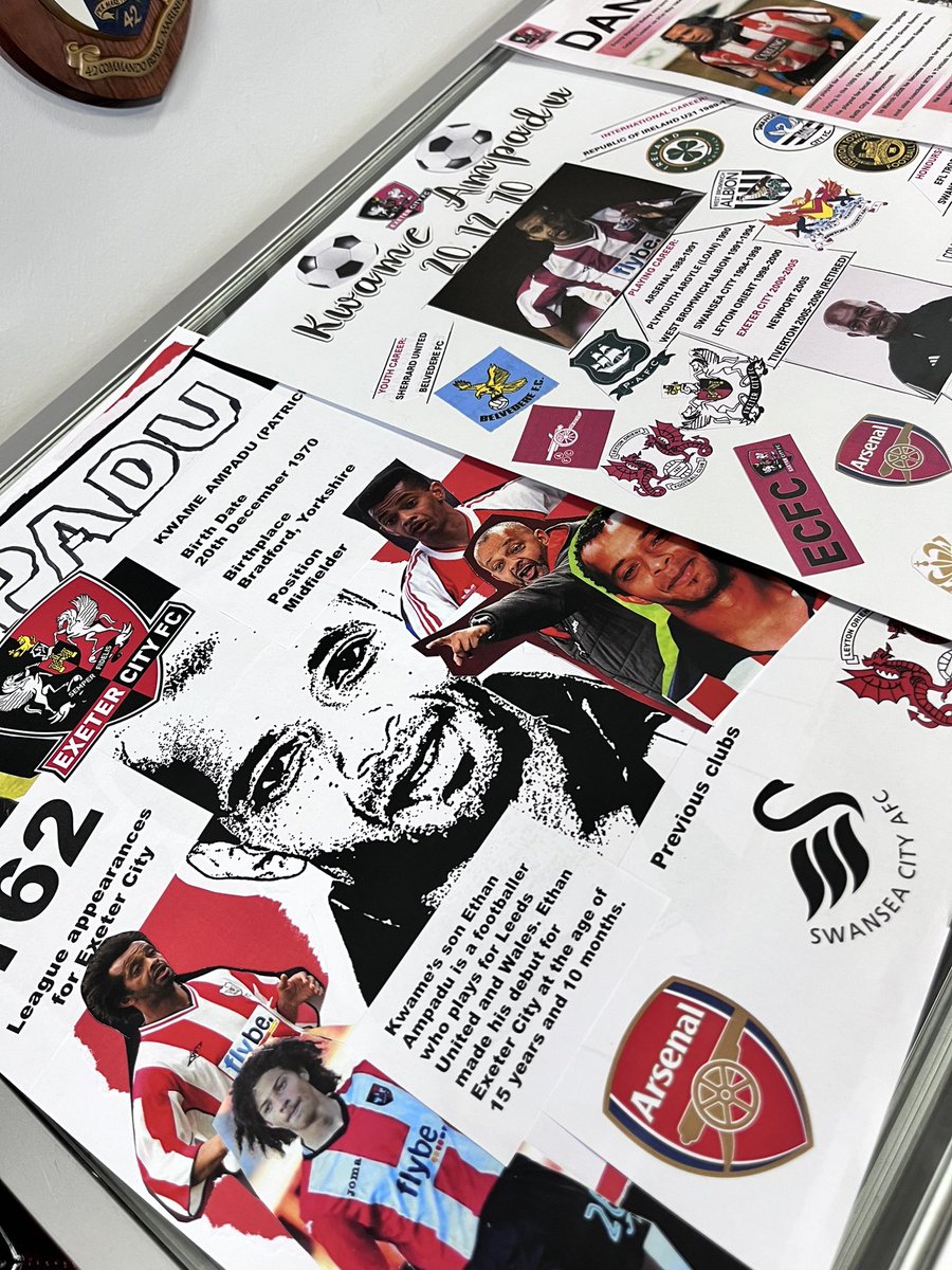 Some absolutely fantastic #BlackHistoryMonth displays in <a href="/GrecianArchive/">ECFC Museum</a> from our <a href="/ECFC_Academy/">Exeter City Academy</a> youngsters, documents past and current City players 👏

#ECFC #SemperFidelis