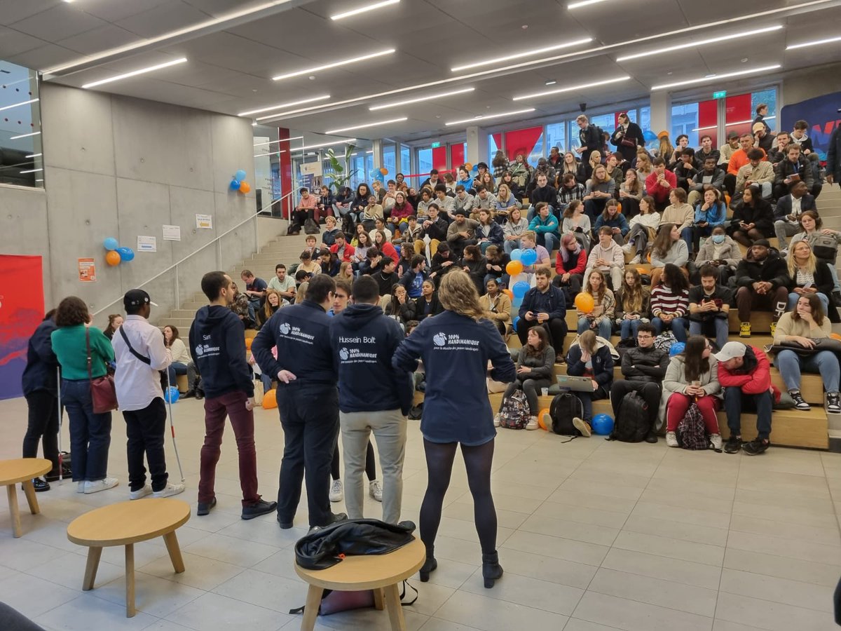 Ouverture des 40e Rencontres
Nationales de 100 % Handinamique! Retrouvez nous tout au long du week-end
sur le campus de Clichy de I'<a href="/EMNormandie/">EM Normandie Business School</a> ! 🎉
#hangagés #RencontresNationales #handicap #jeunesse