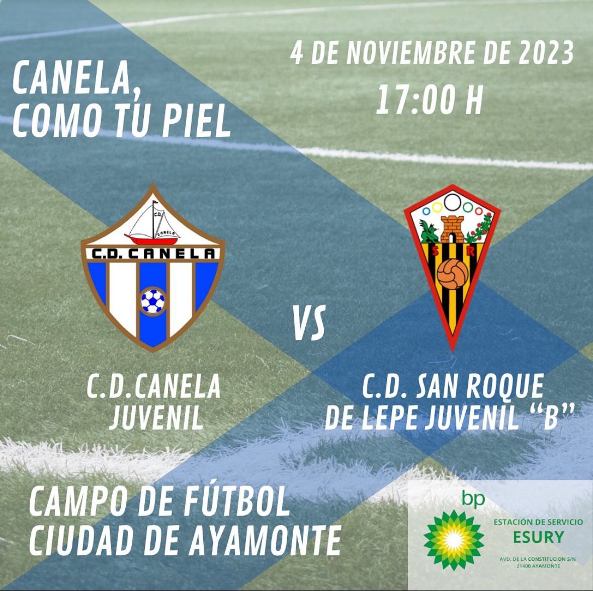 Hoy tenemos una nueva cita en el Ciudad de Ayamonte a las 17:00 horas.

Nuestros juveniles se enfrentan a nuestros vecinos y  amigos del CD San Roque de Lepe Juvenil B.

La entrada tendrá un coste de 1 €.

Además, os tenemos preparada una sorpresa. No faltéis.