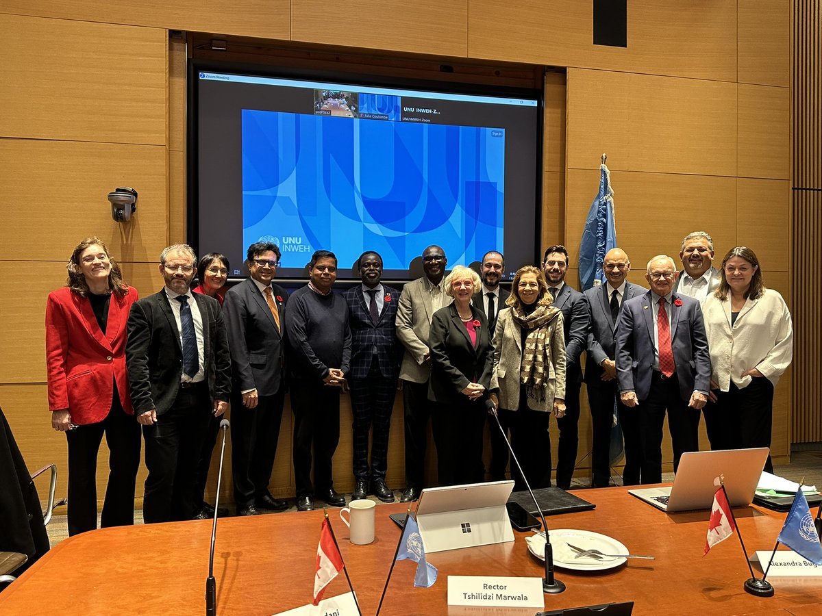Tshilidzi Marwala チリツィ・マルワラ . 丸笑 (@tmarwala) on Twitter photo Advisory Board Meeting of <a href="/UNUINWEH/">UN University-INWEH</a> which was also attended by the Minister of Crown–Indigenous Relations Canada Mr Gary Anandasangaree and Member of Parliament of Canada Mr Majid Jowhari. Diversity and inclusion are values of <a href="/UNUniversity/">UN University</a> Advisory Board Meeting of <a href="/UNUINWEH/">UN University-INWEH</a> which was also attended by the Minister of Crown–Indigenous Relations Canada Mr Gary Anandasangaree and Member of Parliament of Canada Mr Majid Jowhari. Diversity and inclusion are values of <a href="/UNUniversity/">UN University</a>