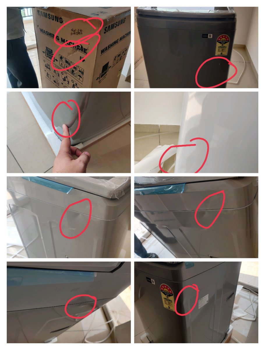 SAHILSABHERWAL4's tweet photo. Disheartened by @Flipkart  response to my damaged washing machine. Instead of acknowledging the issue, they're blaming me for the damage and insisting it was an open-box delivery, which it wasn't. They also haven't shared images to compare, as they assured the delivery boy took. https://t.co/1zlcbE1ulI