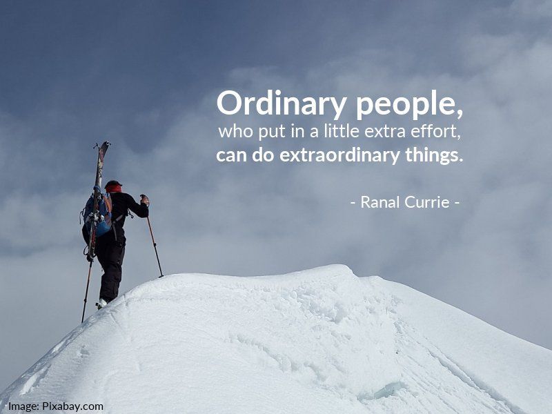 Ranal55's tweet photo. Ordinary people, who put in a little extra effort, can do extraordinary things.

#quote #quotesmith55 #effort #extraordinary #SaturdaySunshine https://t.co/ld5heM1fLu