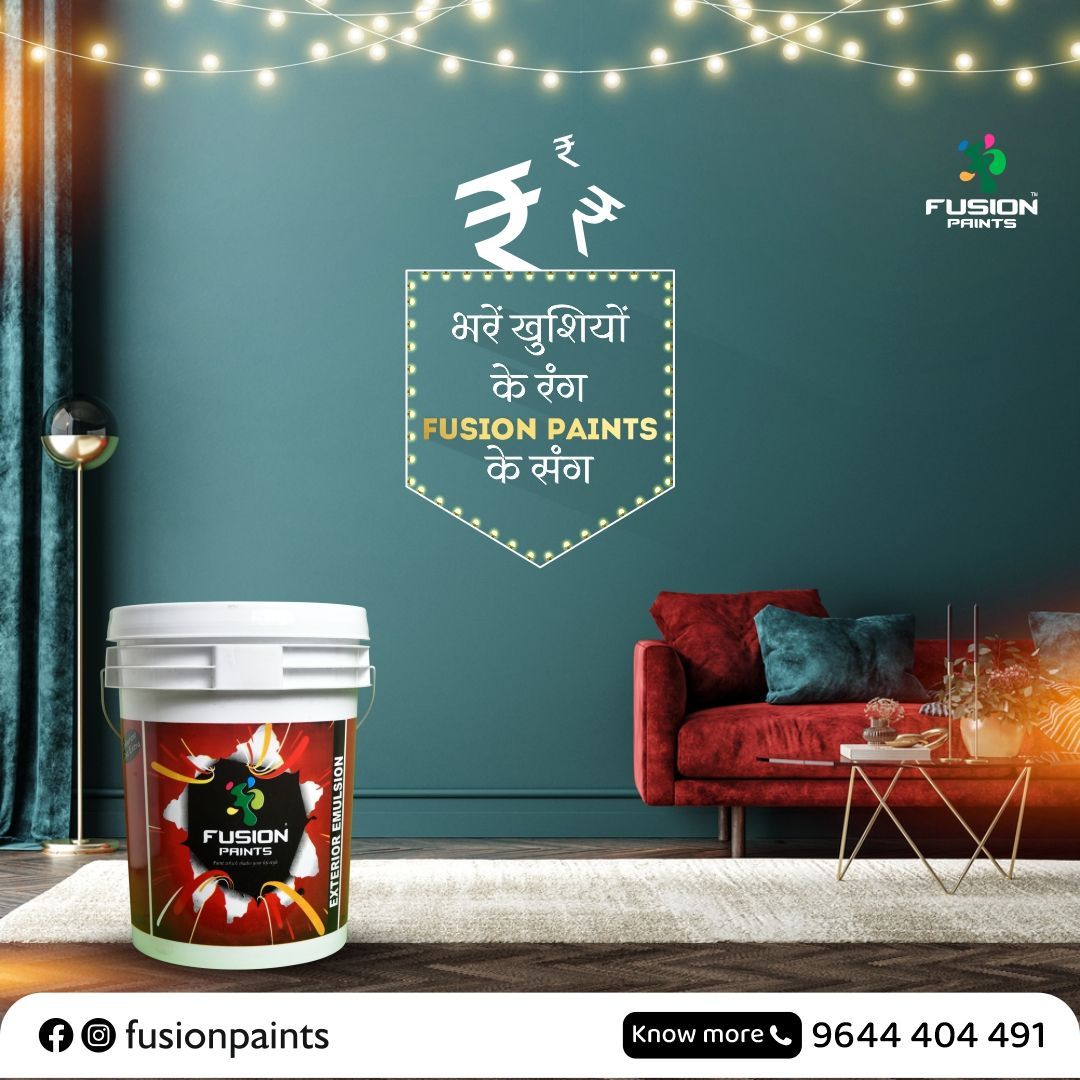 Whether you want to paint the interior or exterior walls, Fusion Paints offer great coverage and durability. 

#fusionpaints #fusion #wallpaints #texturepaints #texturepainting #paintingideas #diwalipreparations #diwalipainting #housepainting #painting #interiorpainting