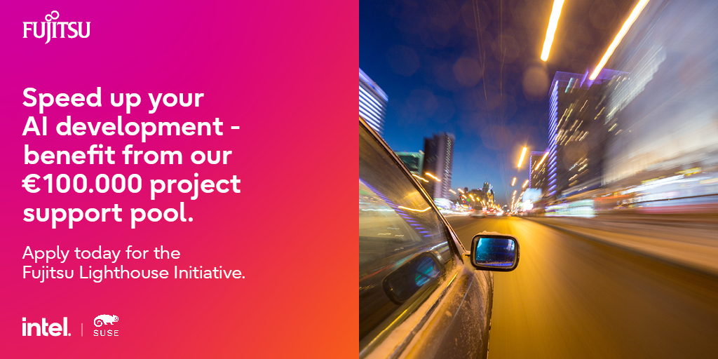 cheapvpsbox's tweet image. Bring your #AI projects to life! Submit them for the #FujitsuLighthouse, with selected projects getting up to €100k support. Submit your project:🌟
#Innovation #SUSEChampions infl.tv/nfGL