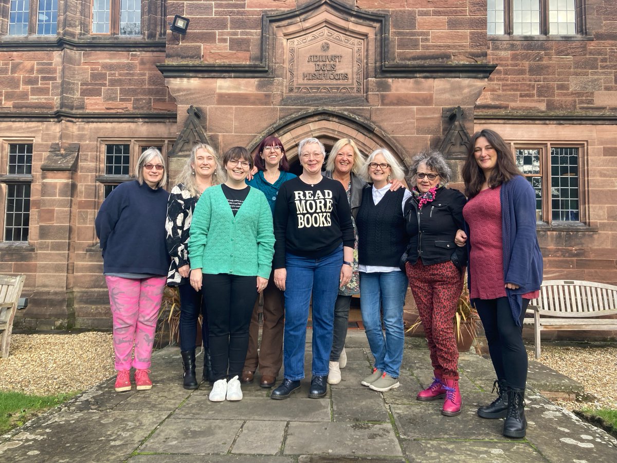 We host many groups who hold self-led writing retreats at the Library, but not all wear such appropriate jumpers! Thank you to course leader Stephanie Butland (author of Found In A Bookshop and owner of a superb jumper) and her attendees for staying with us!