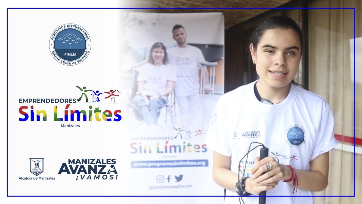 📽️ Nuevo video: youtube.com/watch?v=qcDkjP…

Verónica Blandón, es una joven con discapacidad visual que ha descubierto en el proyecto #EmprendedoresSinLímites la oportunidad de impulsar su negocio, adquirir conocimientos y aprender la recursividad.

<a href="/CiudadManizales/">Alcaldía de Manizales</a> <a href="/SinLimitesFIMLM/">Programa Sin Límites</a>