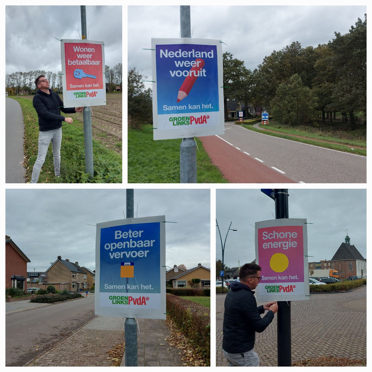 Rondje #verkiezingsborden plaatsen, editie Gelders Eiland, Babberich en Oud-Zevenaar.
#PvdAGroenLinks 
#samenkanhet