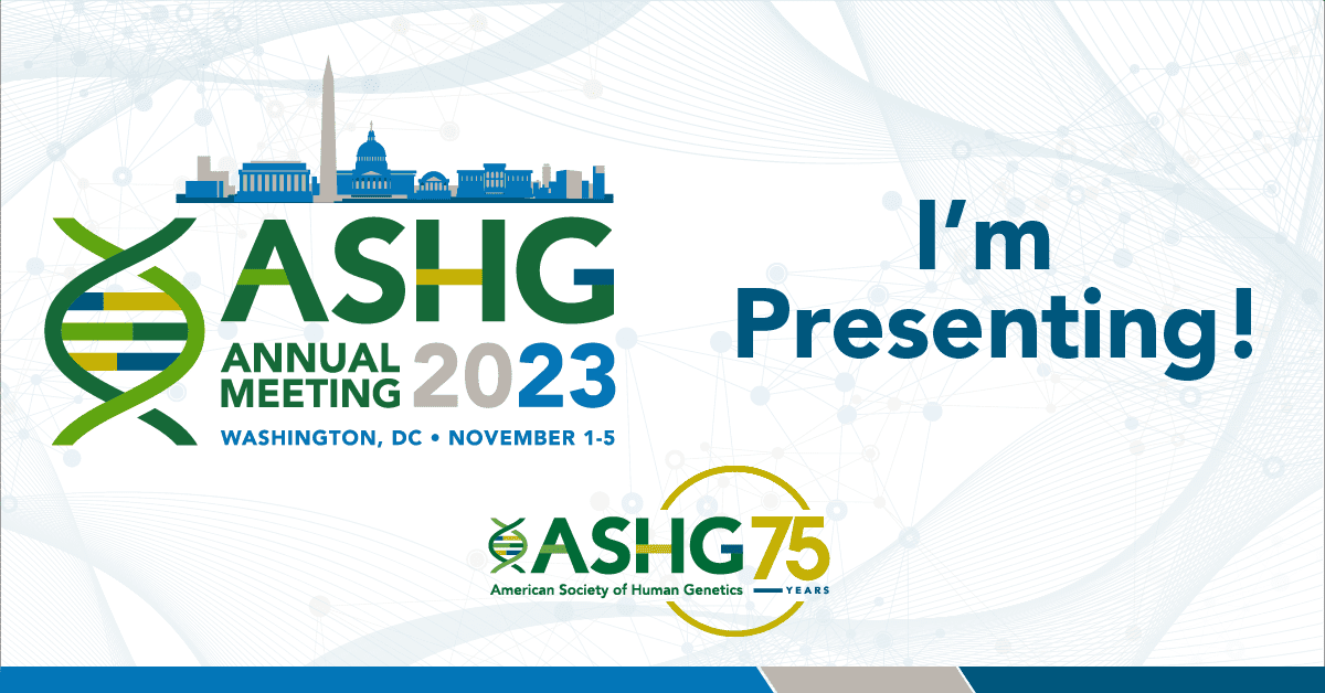 I'll be presenting my poster 1233 at 2:15PM today! Stop by if you are @ASHG23.