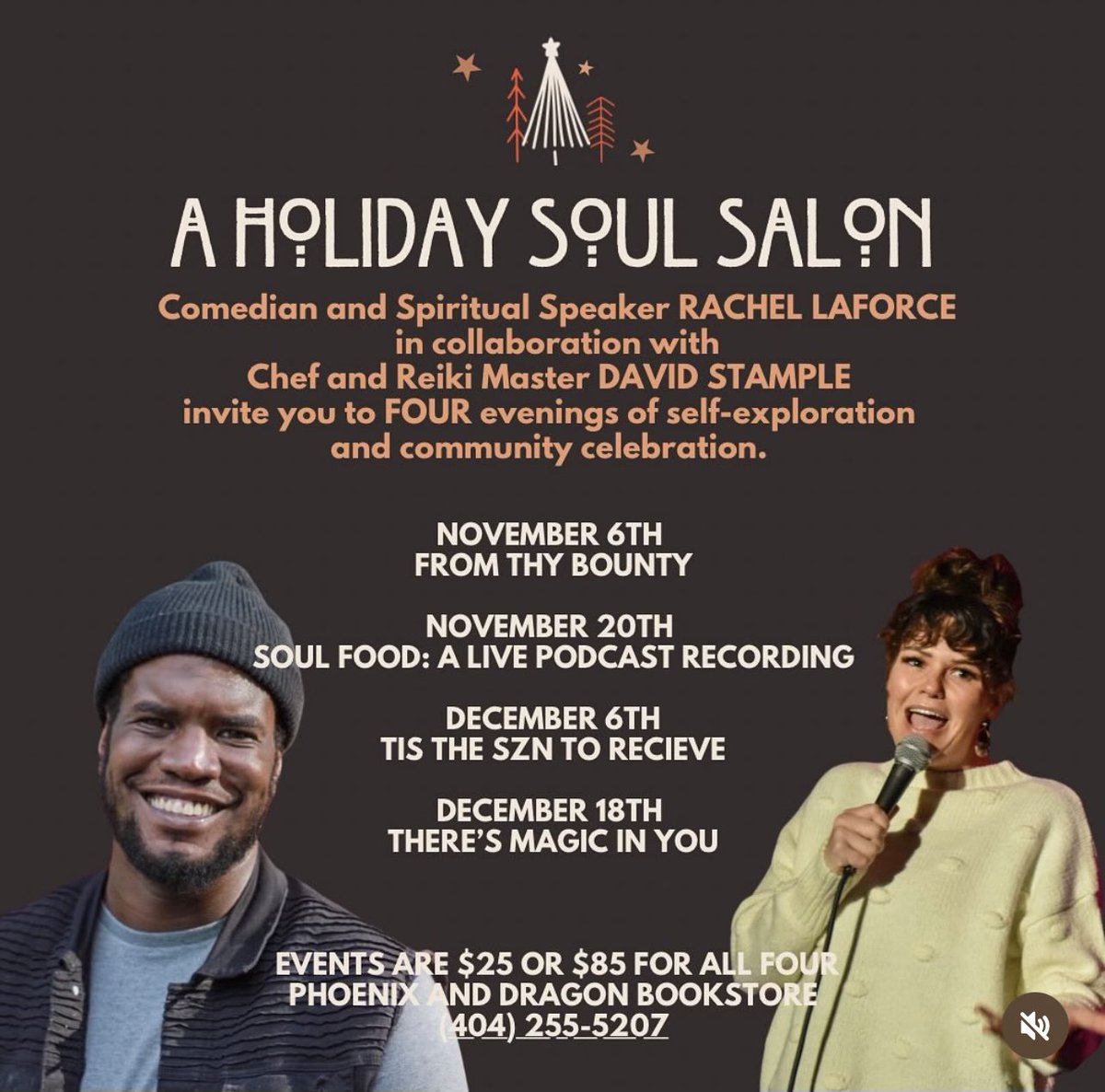 ChefDStample's tweet image. Join us for #AHolidaySoulSalon at #phoenixanddragonbookstore