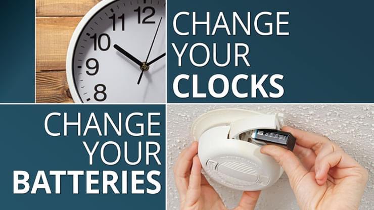 Remember when you change your clock to change your batteries. Test your detectors every month. Even newer 10 year detectors should be tested.