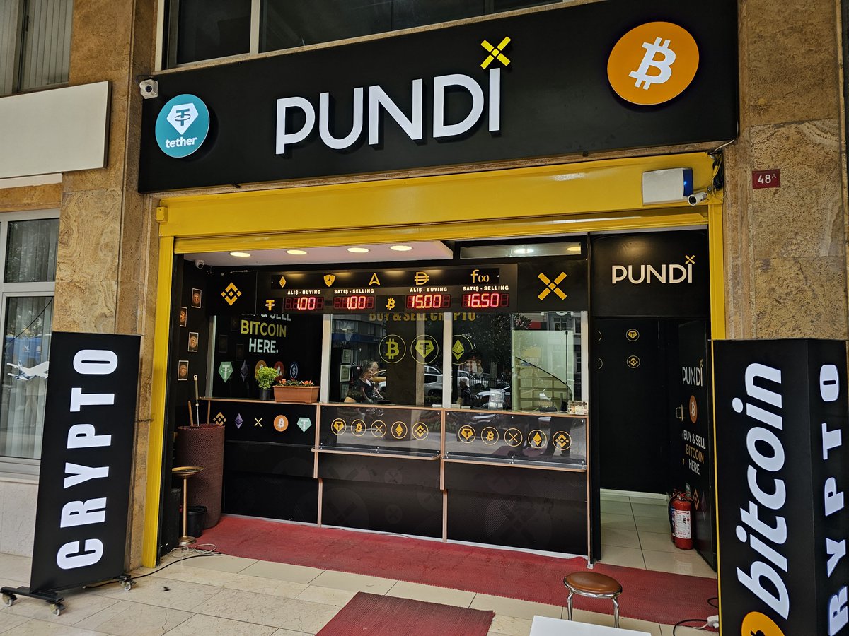 Spot a #PundiX physical exchange store in Istanbul, walk in, and exchange  your crypto for Turkish Lira 🇹🇷 and vice versa via XPOS! 🚀 Super easy!  It only takes a few seconds⚡️