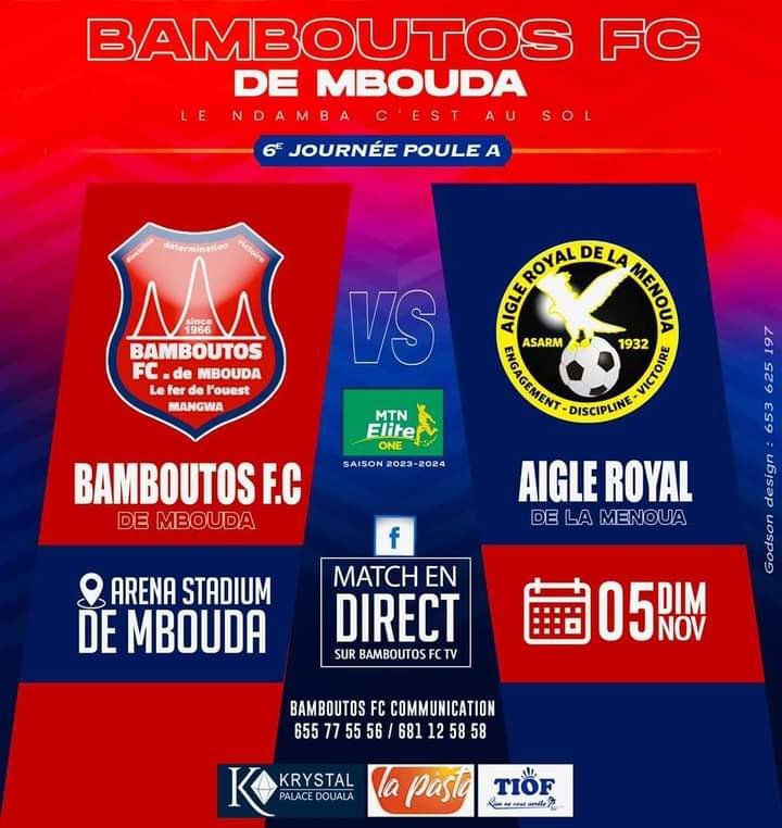 Évolution du score en direct ICI ! <a href="/footcamer/">footcamer +237</a> <a href="/asarm_club/">Aigle Royal de la Menoua</a> <a href="/FecafootOfficie/">Fecafoot-Officiel</a>