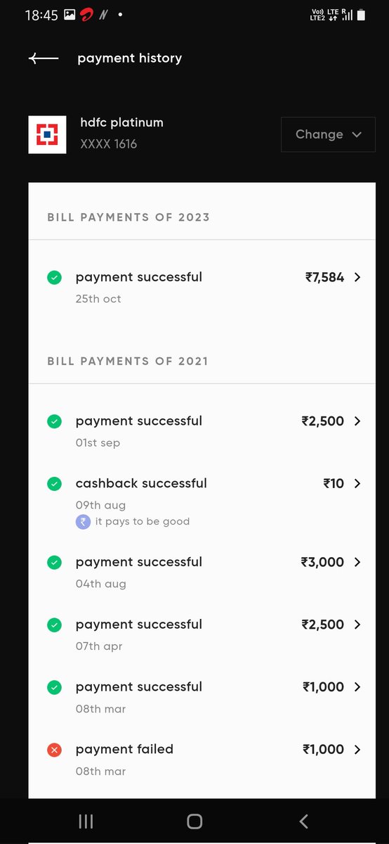 Contact_Oli's tweet photo. Hi @HDFCBank_Cares I mistkenly had paid payment to my inactive hdfc credit card via @CRED_club of Rs 7584. Since then trying to reach @HDFCBank_Cares bank but unable to get 1 customer care person to speak! @CRED_club also did not helo! Please give solution! https://t.co/nAlOU2Bn6j