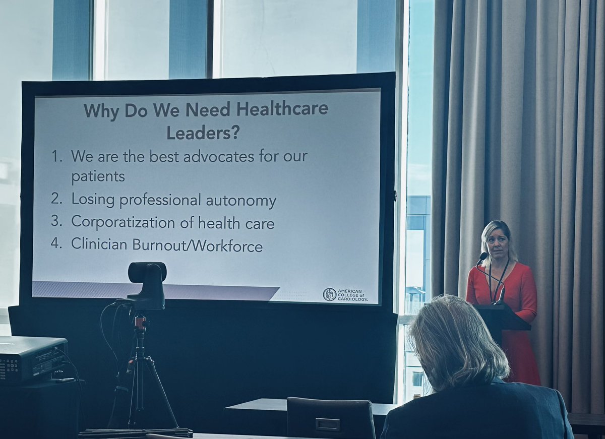 @NicoleLohrMD discusses WHY we need leaders in medicine ⭐️WE are the best advocates for our pts ⭐️Losing professional autonomy ⭐️Corporatization of healthcare ⭐️Clinician burnout