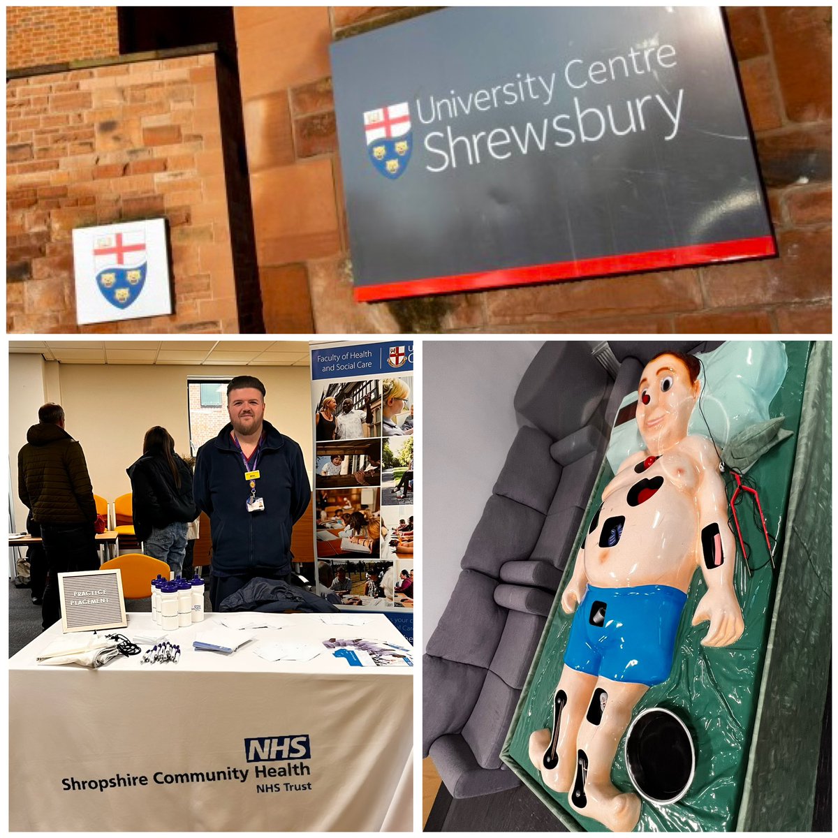 RGNMikeJSmith's tweet photo. Today @SheranneCole and myself are at the University of Chester supporting their student open day 🎓📚

It’s been great to speak to some future nursing students and to give advice on careers in @ShropCommHealth and the @NHSuk  🙌🏻

@blacktracie15 https://t.co/aGfAZQLM3Z