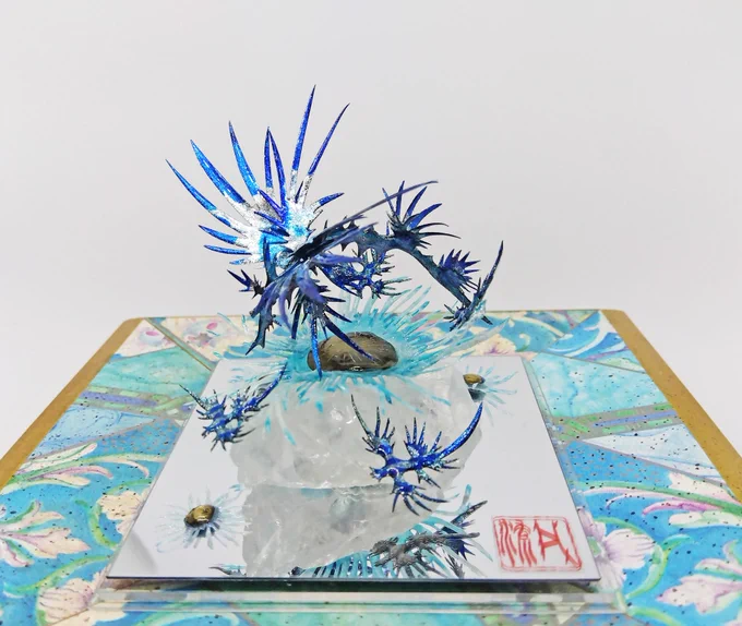 うみたかマルシェ 私の出展は本日にて 終了致しました  新作のアオミノリーフィー見たくて来ました～な声をたくさんいただくなど嬉しい1日を誠にありがとうございました  来週は  #デザフェス58 再来週は #博物クリスマス と続きますので 明日から制作ラッシュです