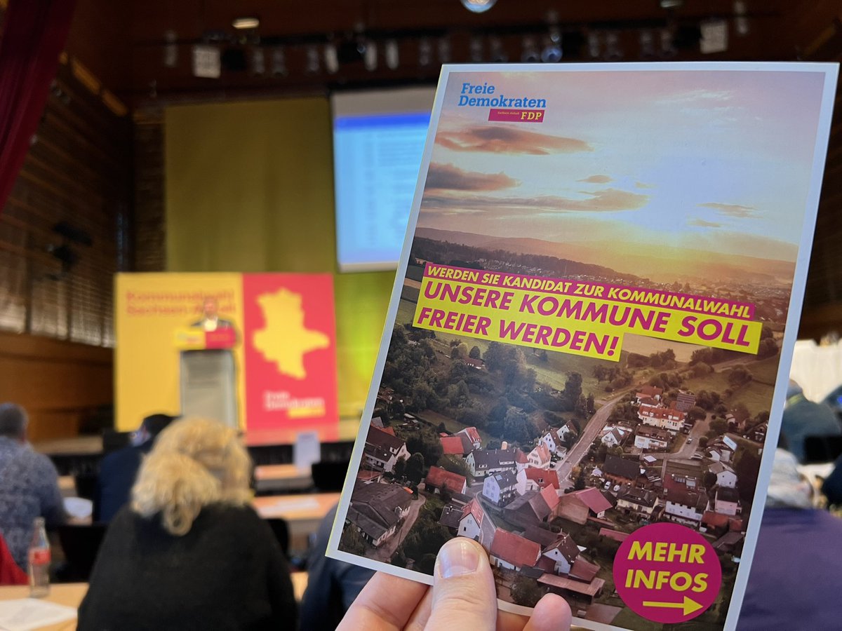 FDP_LSA's tweet photo. Nach dem Fokus auf Europa geht der Blick jetzt in Köthen auf die Politik vor Ort. Auf dem Kommunalen Konvent in der #FDP #SachsenAnhalt in #Köthen beraten wir über ein Rahmenprogramm für die Kommunalwahlen 2024. https://t.co/kTWViDK7im