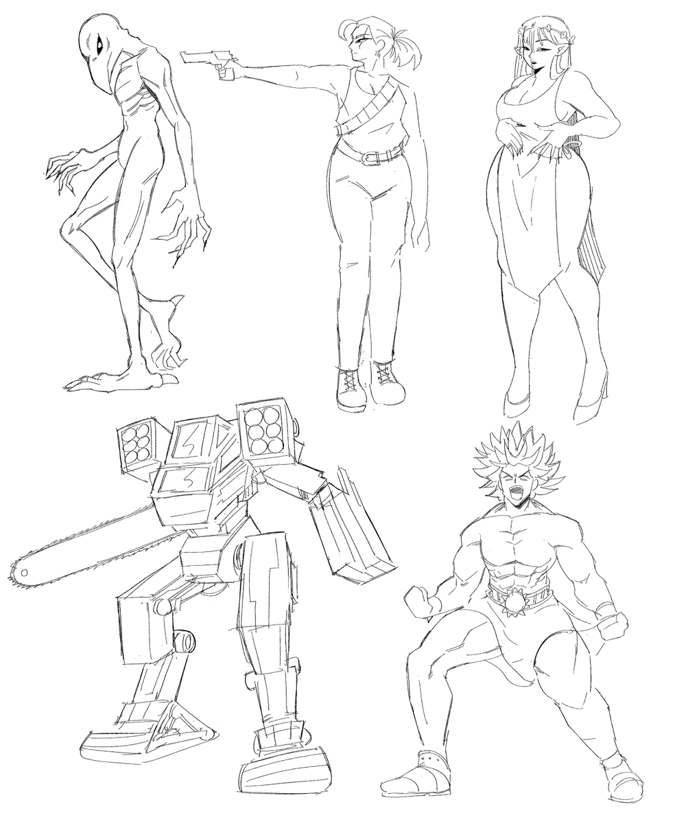 Smunos_'s tweet photo. @Overlord_JC Day 30 - The Final Trial (each drawing had to be made within 30 minutes) https://t.co/iRAFkJO6ic