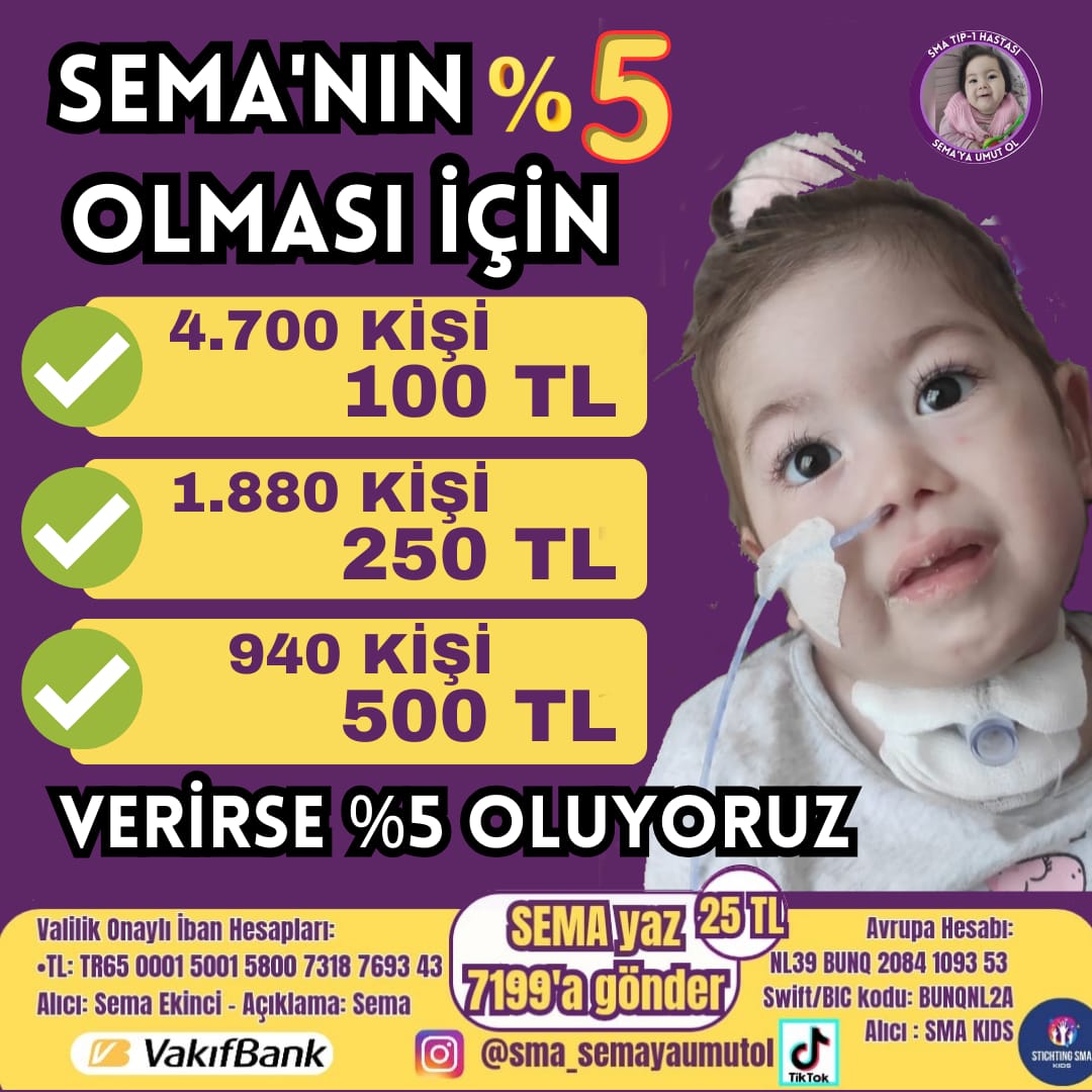 Sma tıp-1 kas hastası Sema Ekinci (@semaya_umutol) on Twitter photo 