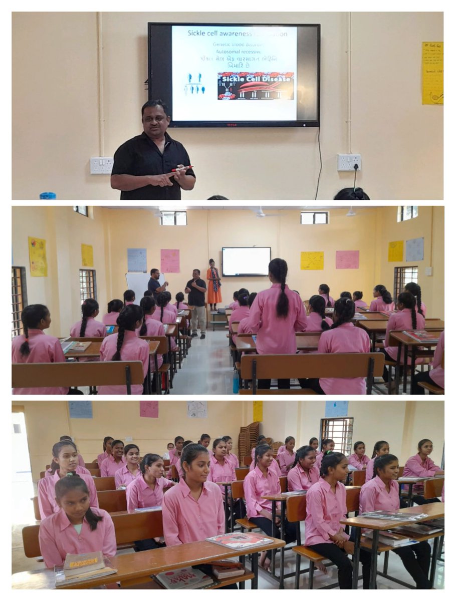 DrDexPatelSCAF's tweet photo. #sicklecelldiary
Always ready for sickle cell awareness in young youth at village level..It's my pleasure to interaction with tribal young female youth @akshatdoctor @TribalAffairsIn @CMOGuj https://t.co/SVggfFkUy2