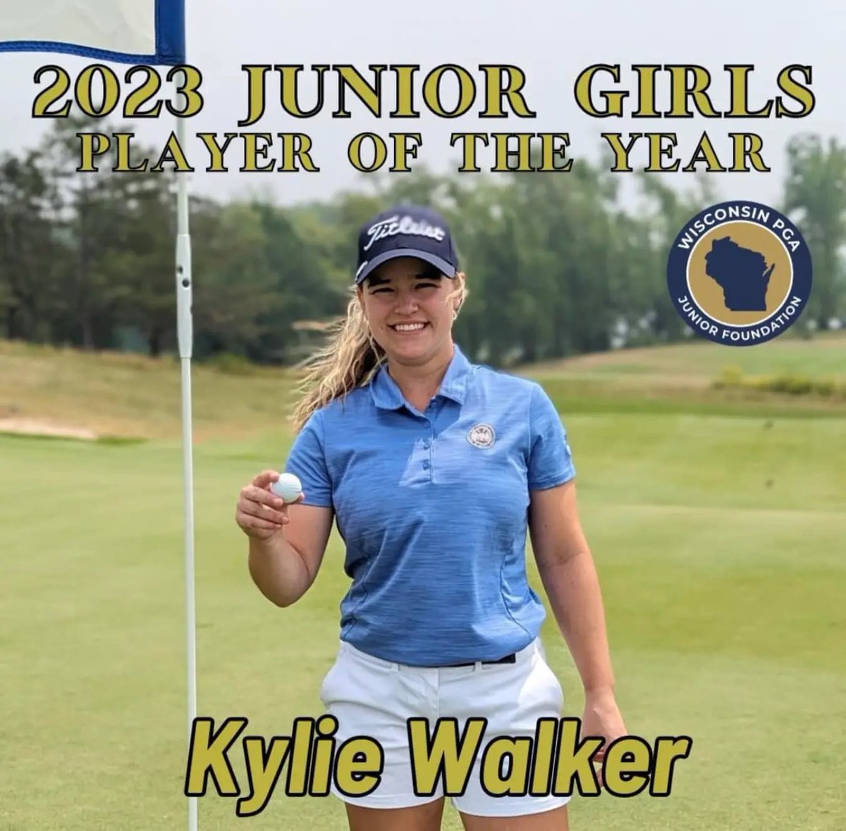 To win this was a #GOLF GRIND! Played in 12 multi-day tournaments. Some GREAT players in years past have received this award and I am honored to receive it this year! @WPGAJuniorGolf @WisconsinPGA @Wisdotgolf