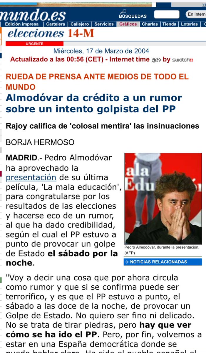 AizenSosuke_T's tweet photo. @el_pais Esto ya lo hizo antes, hasta que se hizo cacotas. Esta debe ser la secuela. Casi 20 años después y no aprendió la lección. https://t.co/2o8yZWAcpg
