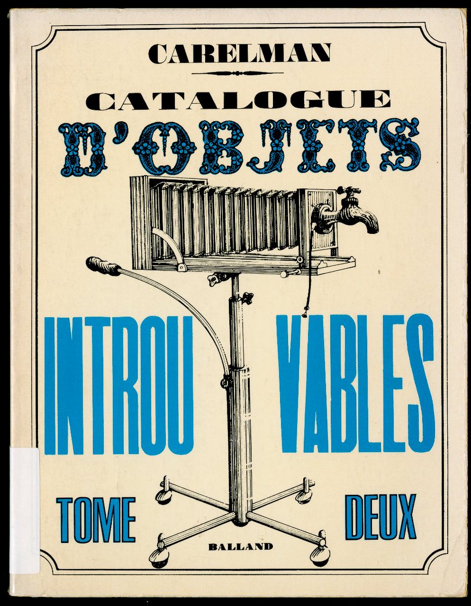 dissenydoc's tweet photo. Dels nostres #llibresdedisseny:
📘"Catalogue d'objets introuvables" (vol. 1 i 2), #JacquesCarelman (@EditionsBalland, 1969 i 1976)
#librosdediseño #designbooks #dissenyindustrial #diseñoindustrial #productdesign #invents #inventos
Seguiu el fil per veure altres edicions🧐📚👇 https://t.co/phxB9yq8dB