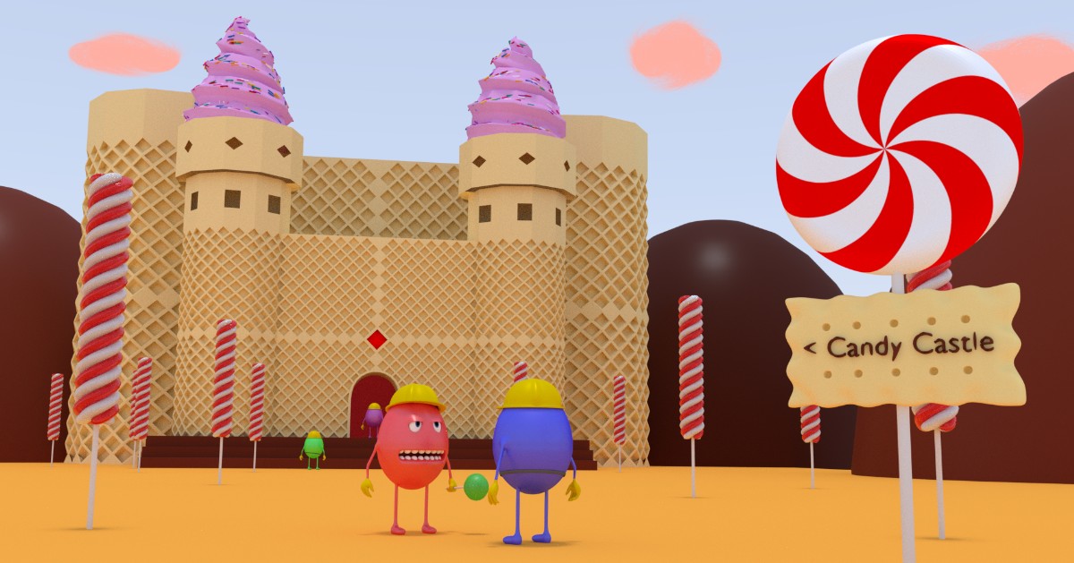 Candy Castle Animation tweet media