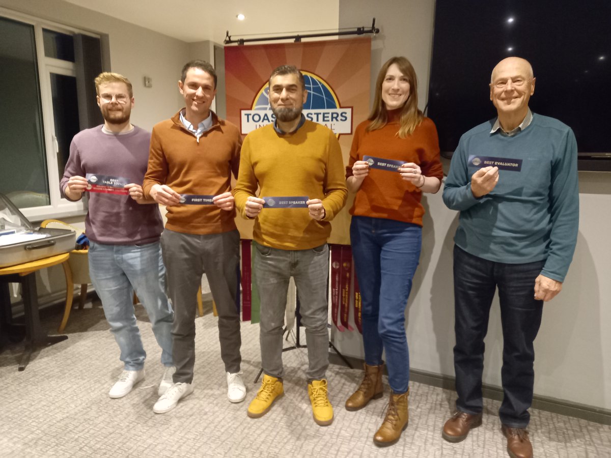 Ready to banish those winter blues? Want to be as happy as this lovely lot? 😁 Come along to Didsbury Speakers to speak better, control your nerves and work the room. Wed 15/11, Withington Golf Club, M20 2UE, 7.20pm. Free parking. <a href="/WithingtonGolf/">@WithingtonGolfClub</a> <a href="/DidsArtsFest/">DidsburyArtsFestival</a> <a href="/My_Stockport/">My Stockport</a>