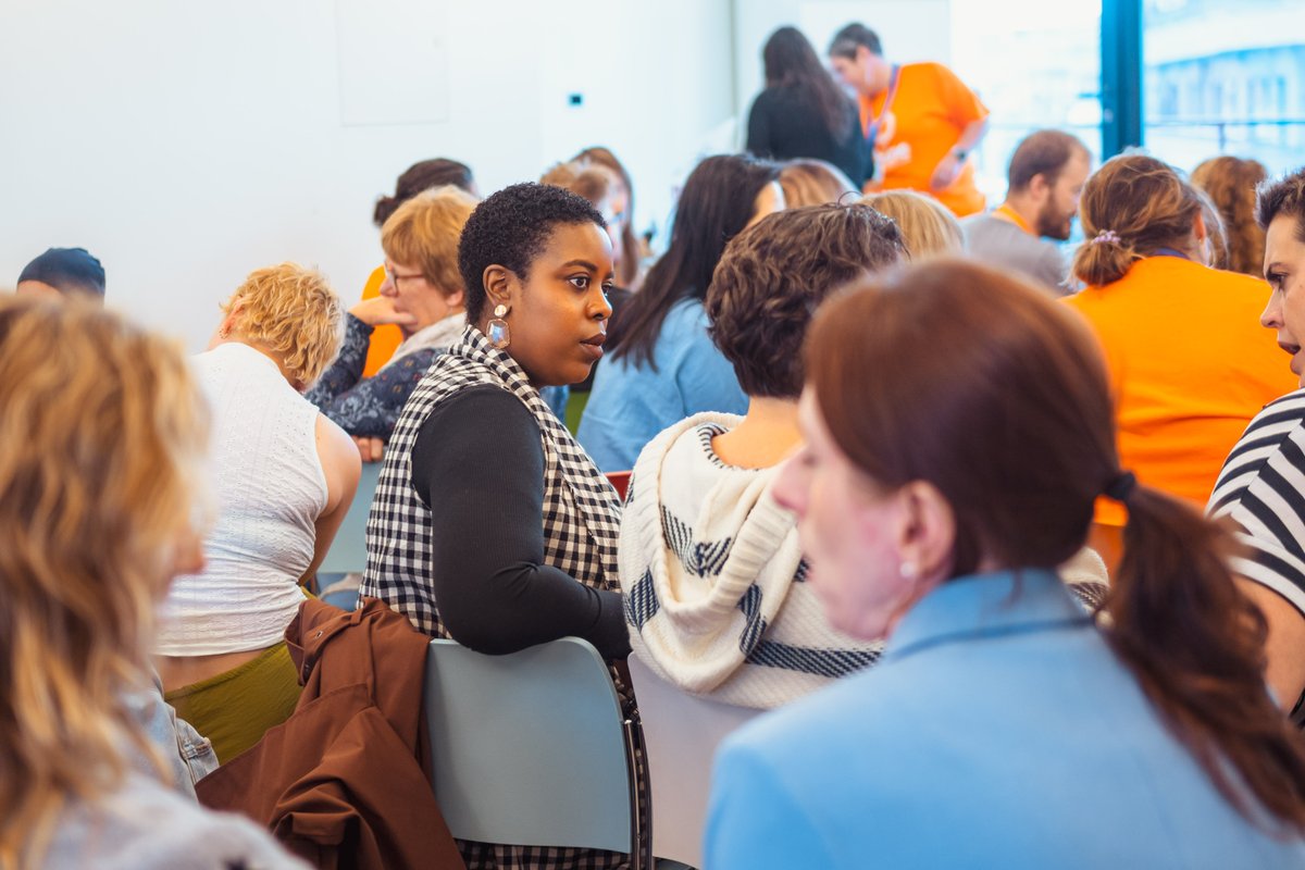 ShineCancerSupp's tweet photo. Looking back at everyone together at #ShineConnect π§‘ our conference focussed on the issues young adults face after cancer and support that helps them cope. What a day!β¨ Lots of smiley faces and friends. Thank you everyone for coming along. https://t.co/pZfdkaTXxN