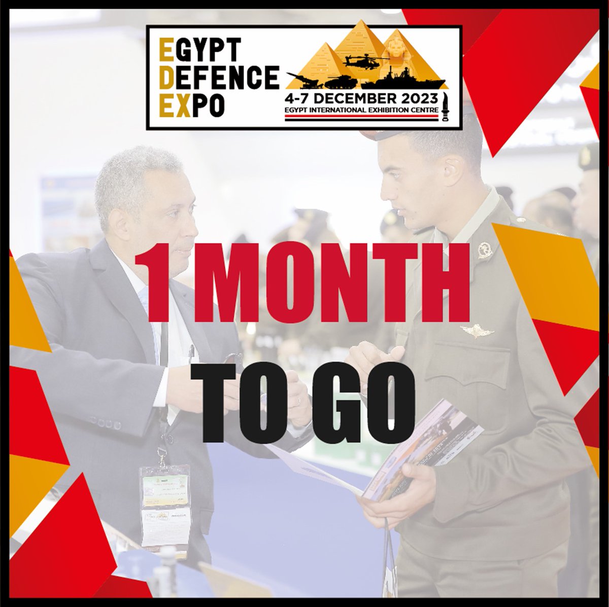 visitedex's tweet image. Just one month left until Egypt International Exhibition Centre opens its doors to EDEX. Register today: ow.ly/rHRQ50PYtKo