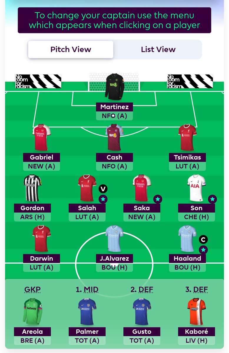 ahmedmib's tweet photo. @thefplbois @OfficialFPL Start gordon or palmer , sell saka for foden or mitoma for a punt ?? https://t.co/4y6gXQbWNZ
