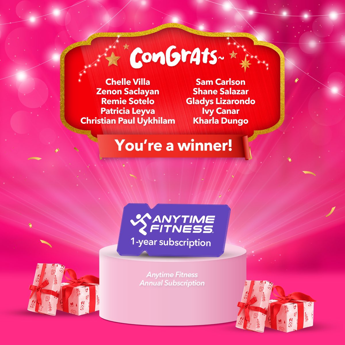 foodpandaPH's tweet photo. Christmas came early for our Week 8 winners! 🎅🎁 

If your name isn’t on the list this time, don’t worry. You can still join ordering &amp; using the code FPASKO at checkout. 

The more you order, the better your chances at winning. YAAAAAAY~ #LiveLikeaPanda 🐼 https://t.co/hfOfhcdE6v